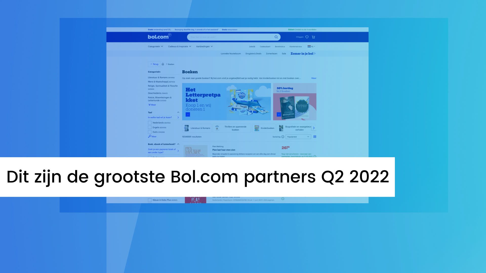 Dit zijn de grootste Bol.com partners Q2 2022